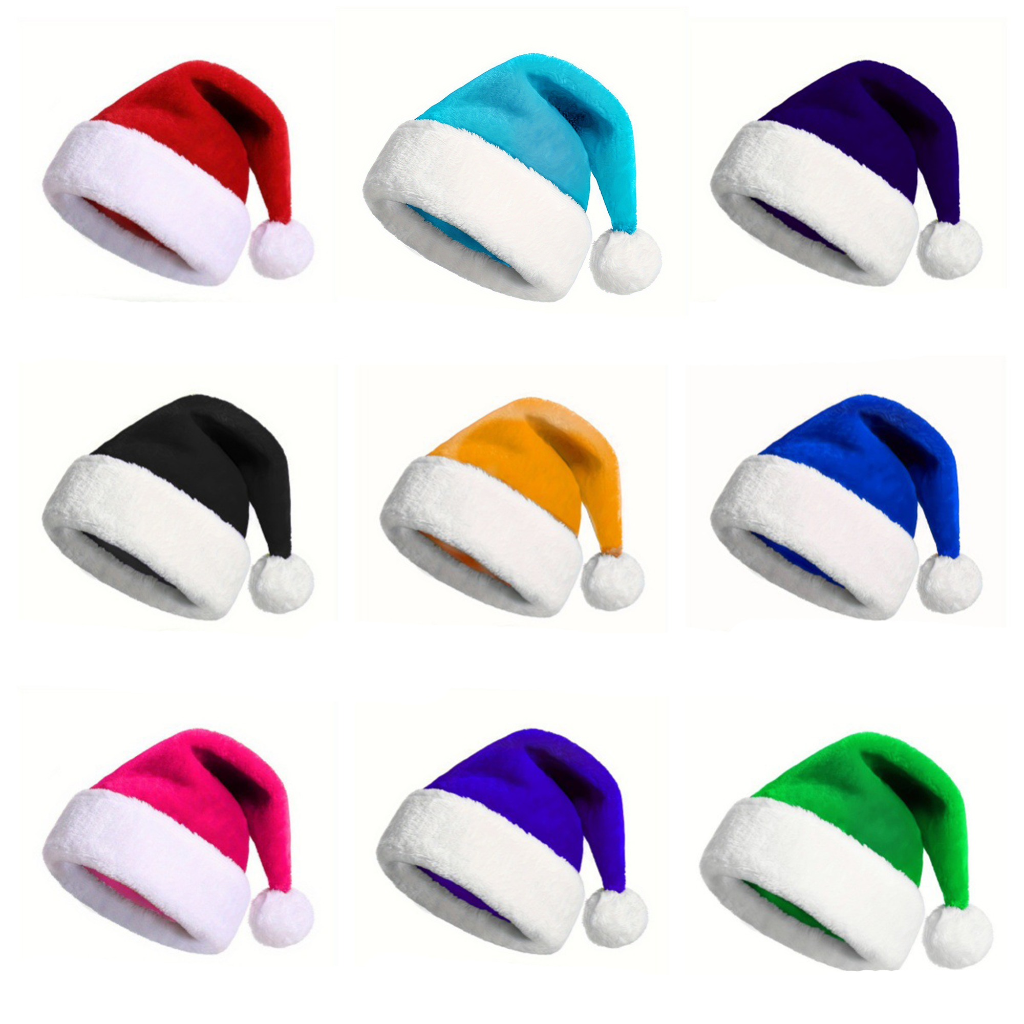 Colored Christmas Santa Headwear 4