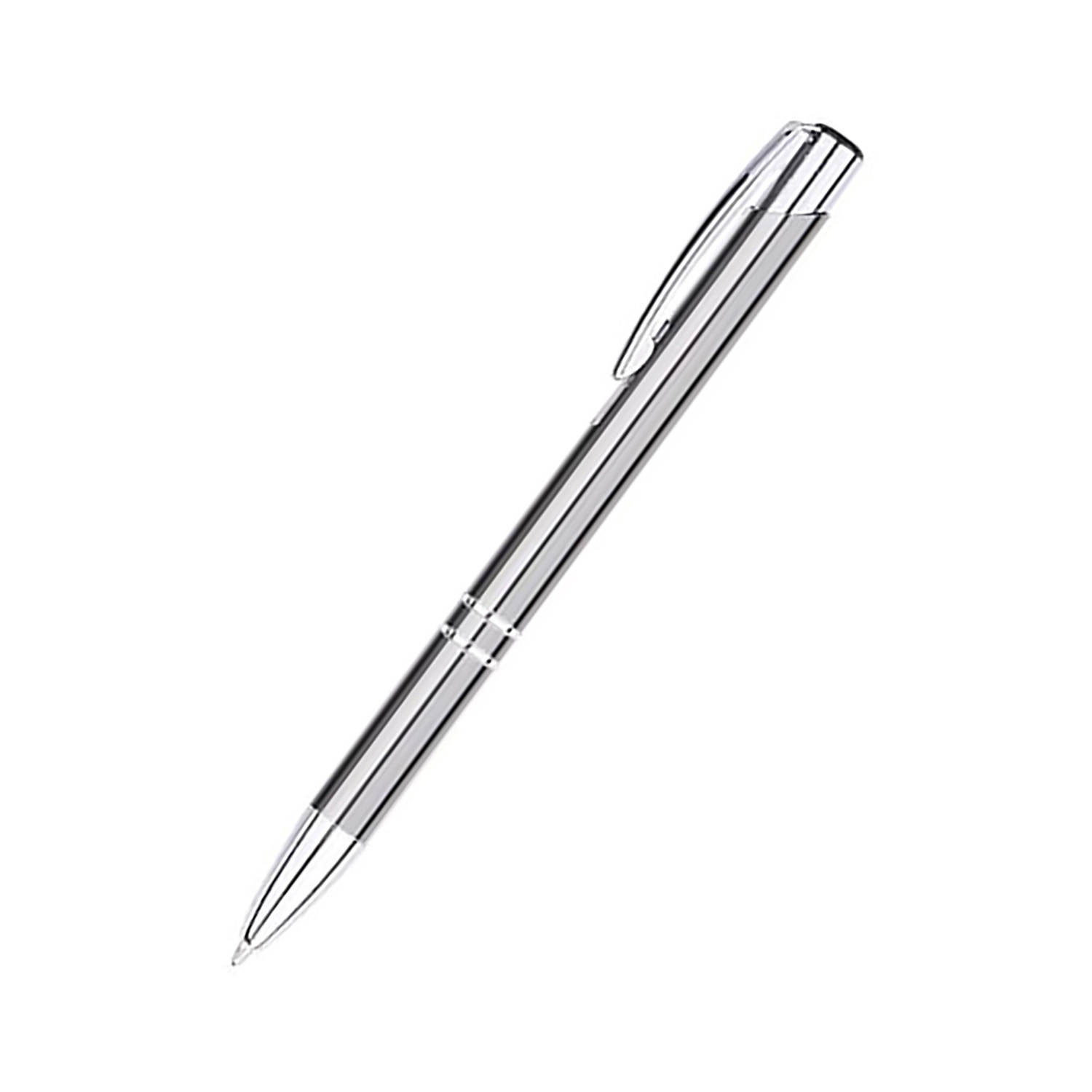 Aura Metal Push Action Ballpoint Pen w/ Chrome Accent 5