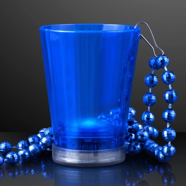 1.5 oz. Light Up Shot Glass on Party Bead Necklaces 6