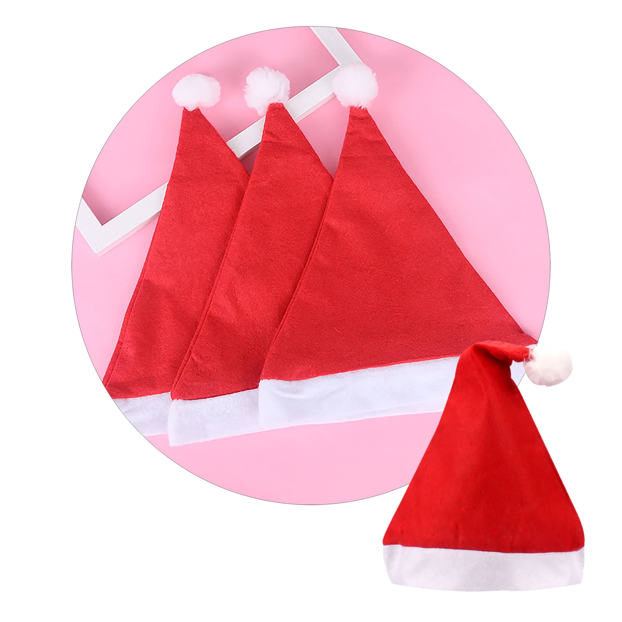 Luxurious Velvet Christmas Hats 1