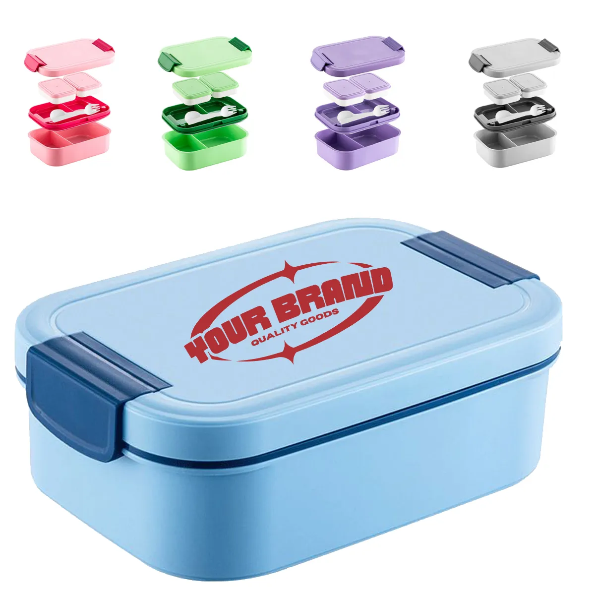 Portable Safe Fresh-Keeping Storage Double-Layer Lunch Box 2