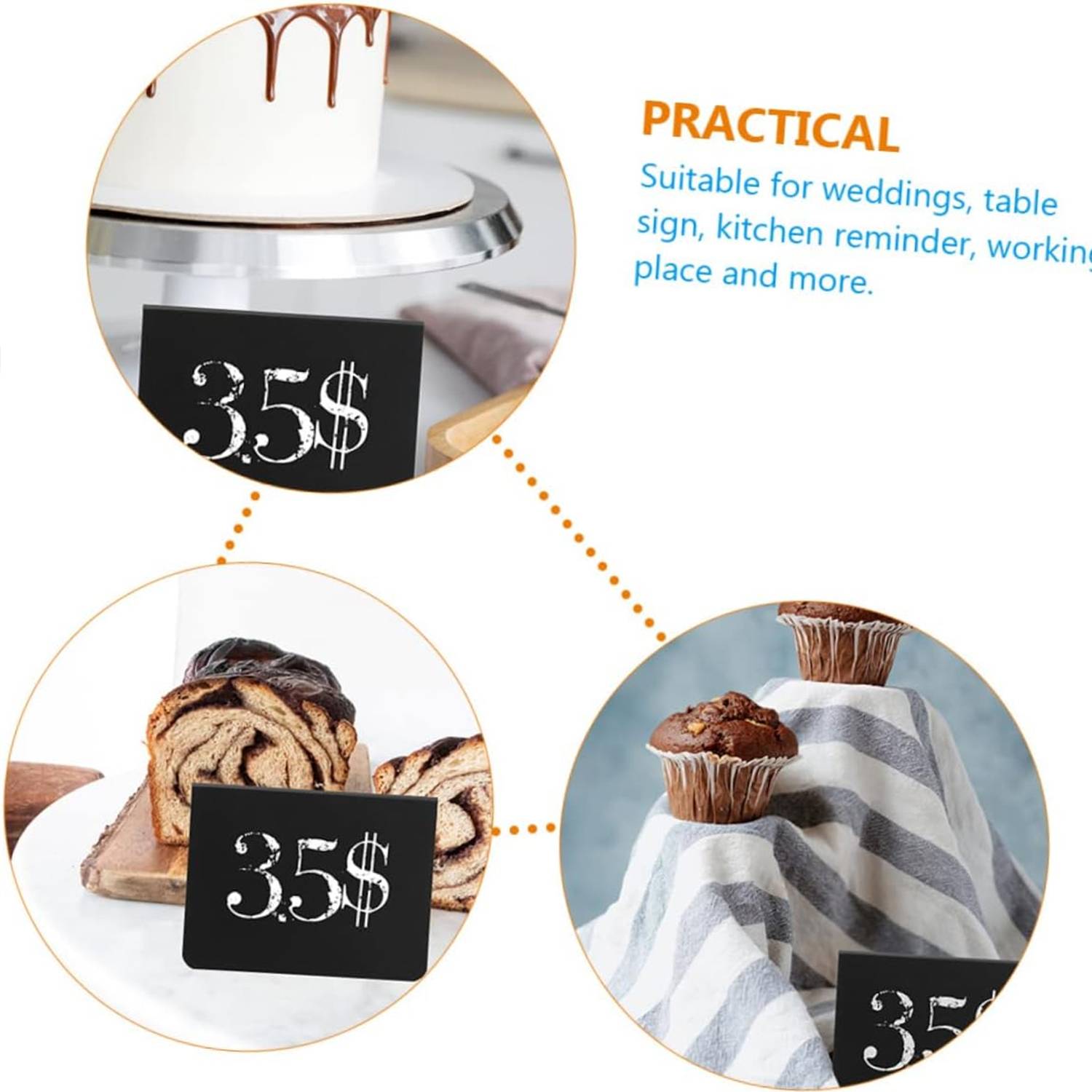 Erasable V-Shaped Standing Mini Chalkboard 6