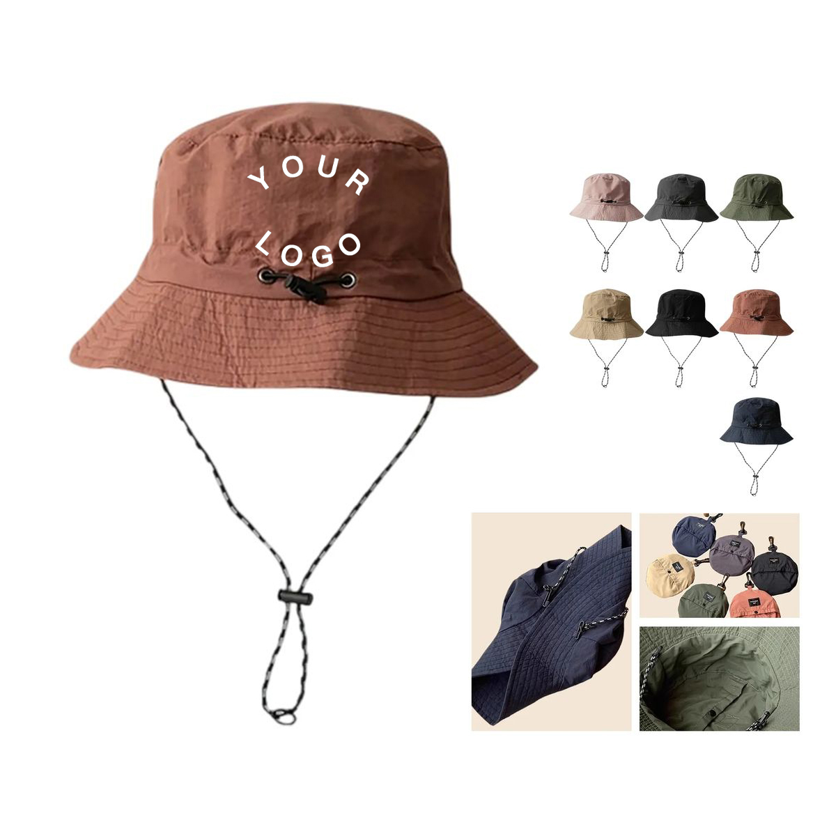 Breathable Polyester Fishermans Hat with UV Protection 1