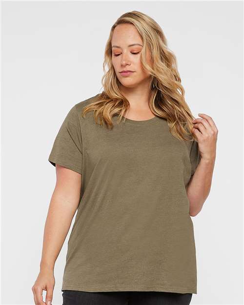 Women's Curvy Collection Fine Jersey Tee - 3816 37