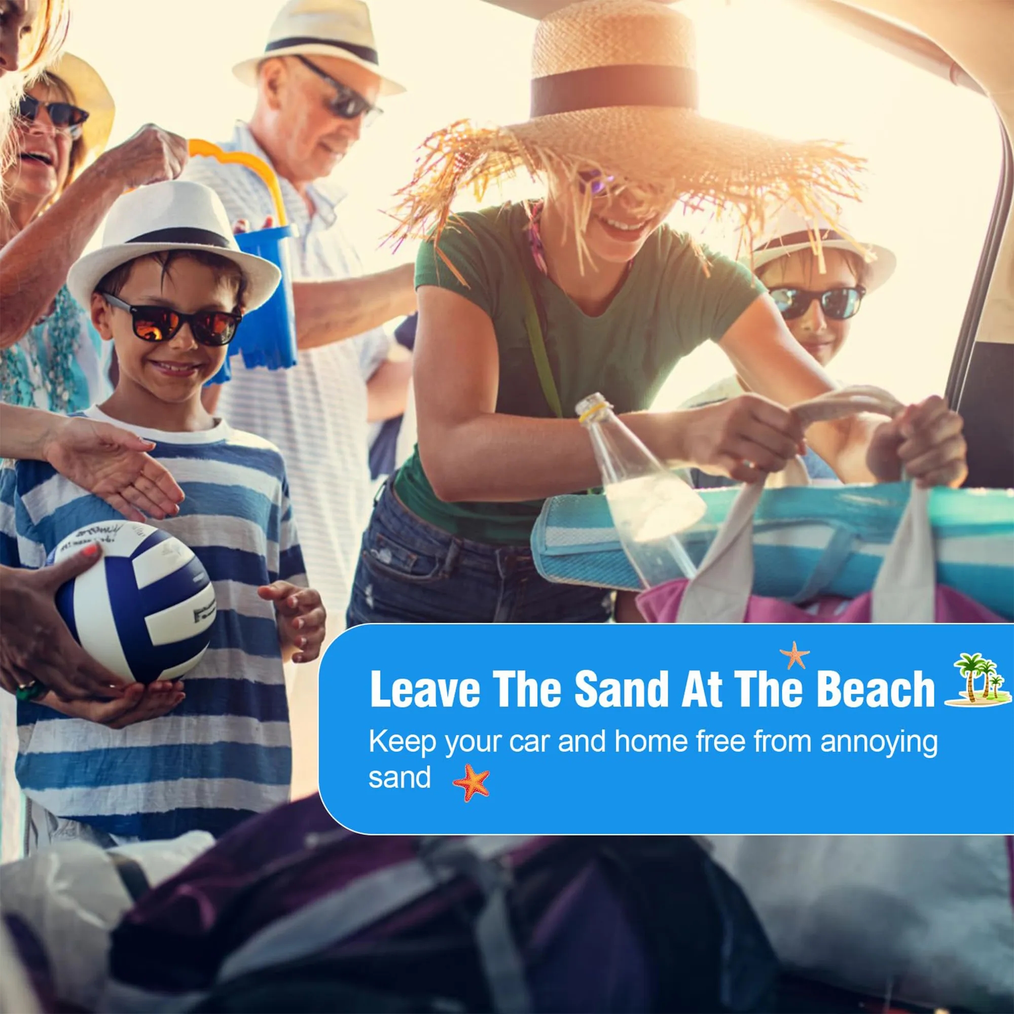 Beach Sand Remover Bag with Carabiner 11
