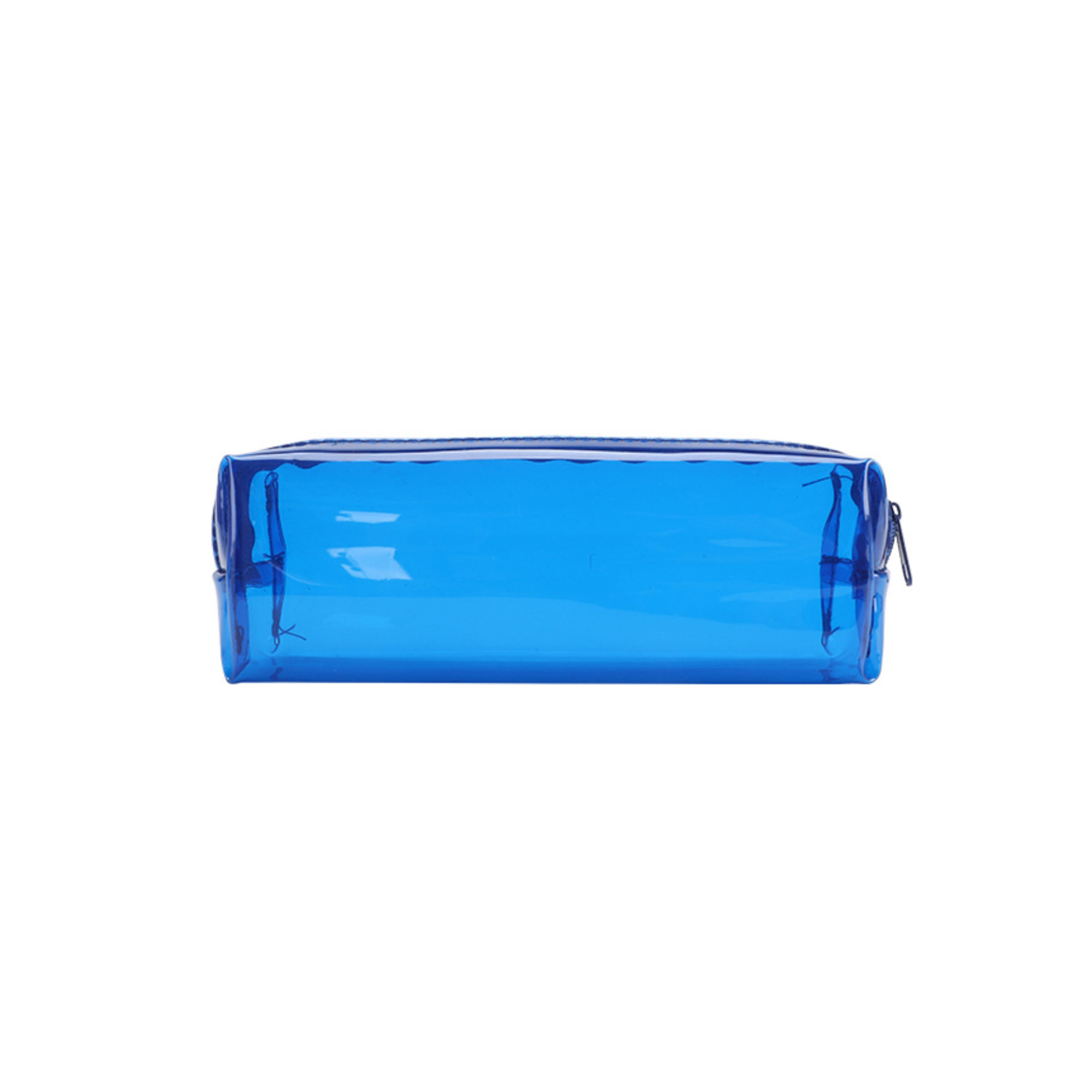 Transparent Polyvinyl Chloride Zipper Pen Bag 7.1 x 2 x 2" 3