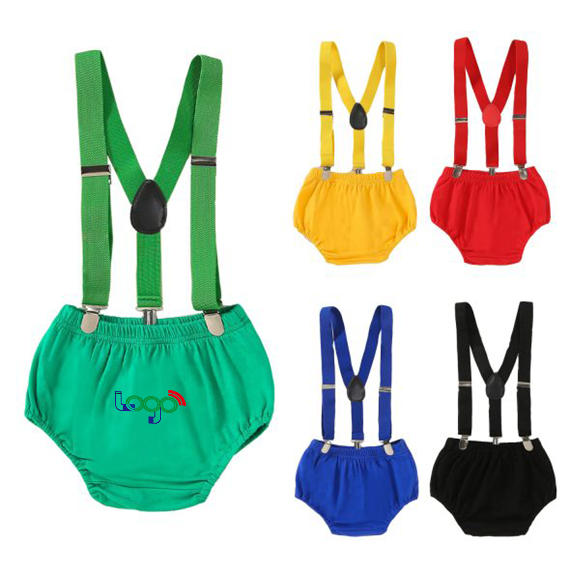 Adorable Baby Birthday Kit - Suspenders Design 3