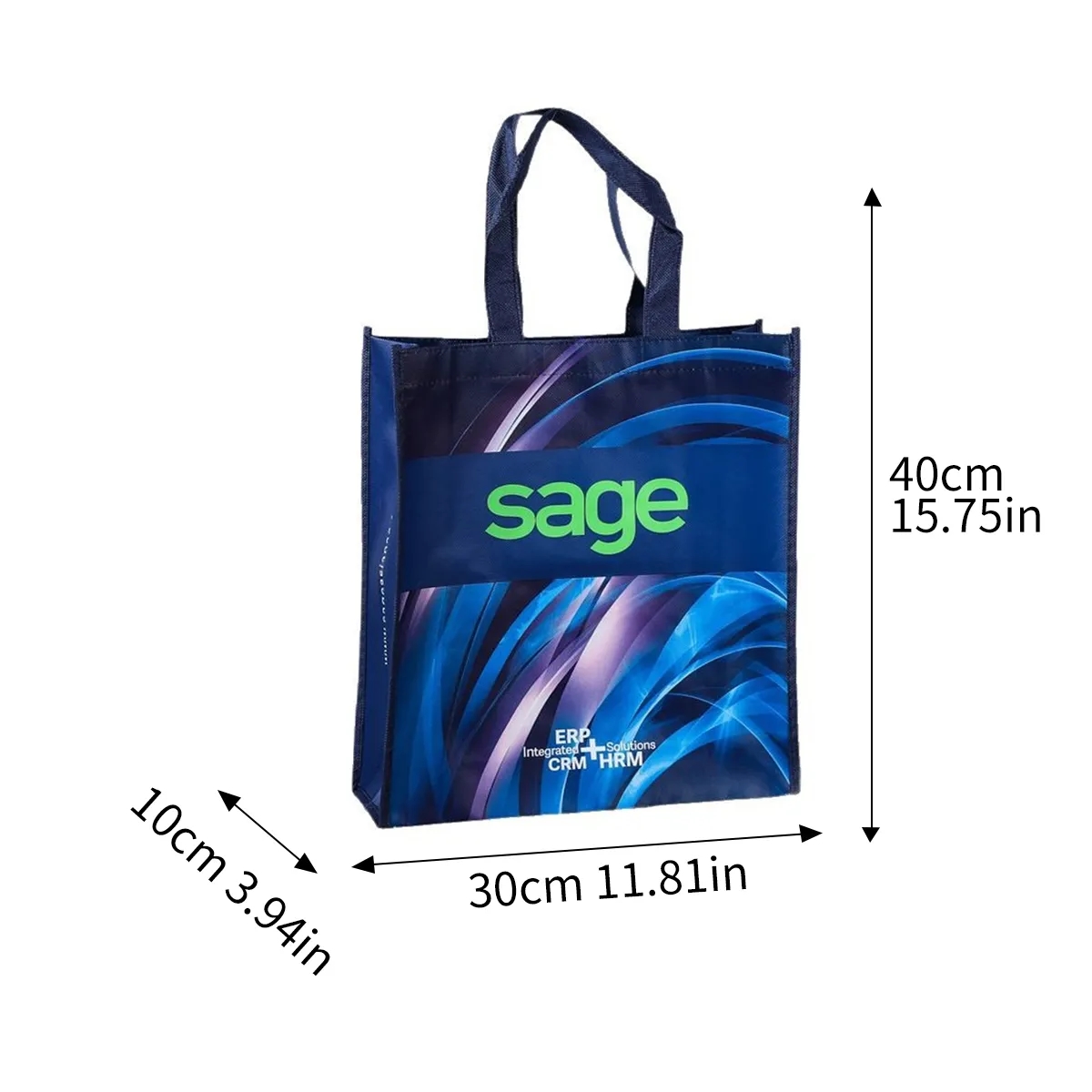 Laminated Nonwoven Tote Bag Full Color Custom Logo, custom non-woven bag with logo imprint 3