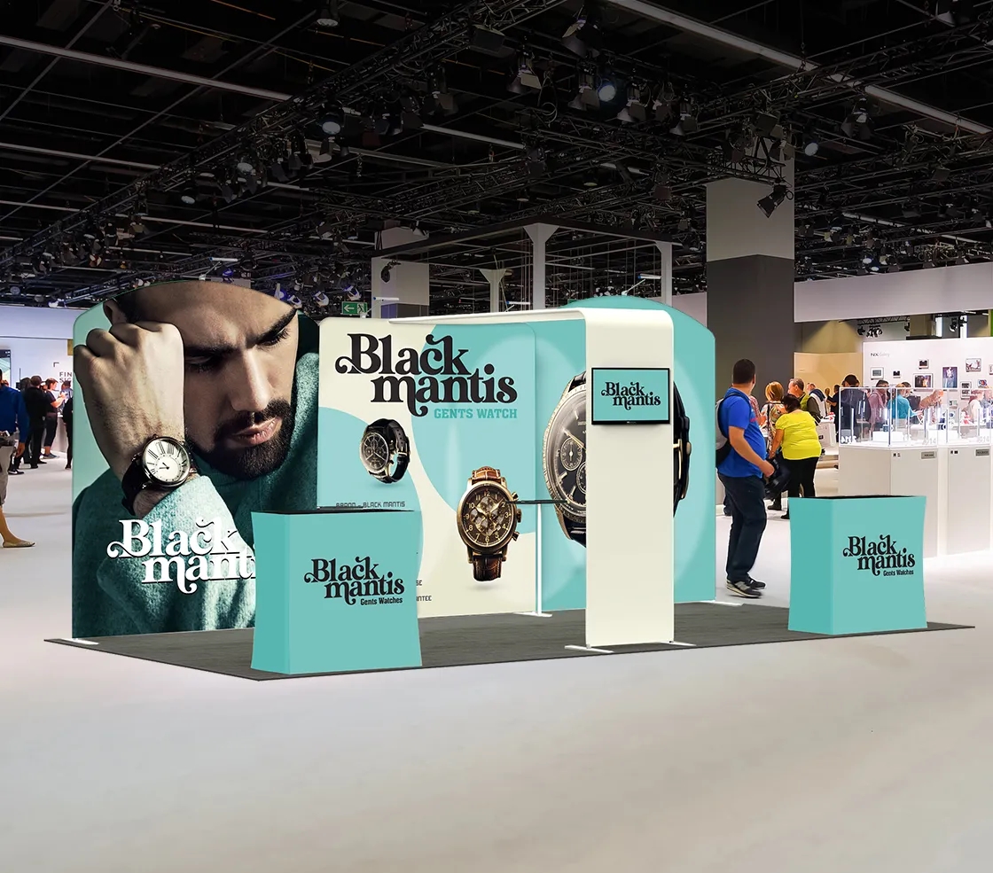 20ft Inline Trade Show Booth - Complete Display Package 11