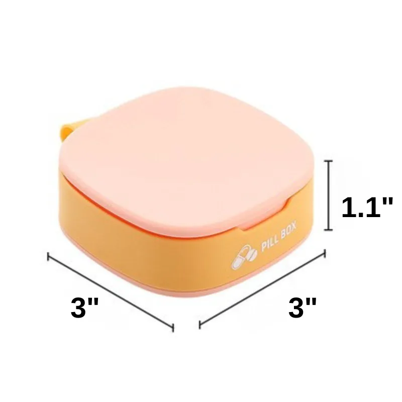 Portable 4-Compartment Pill Box 10
