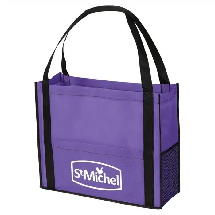 Non-Woven Tote with Mesh Pocket 8