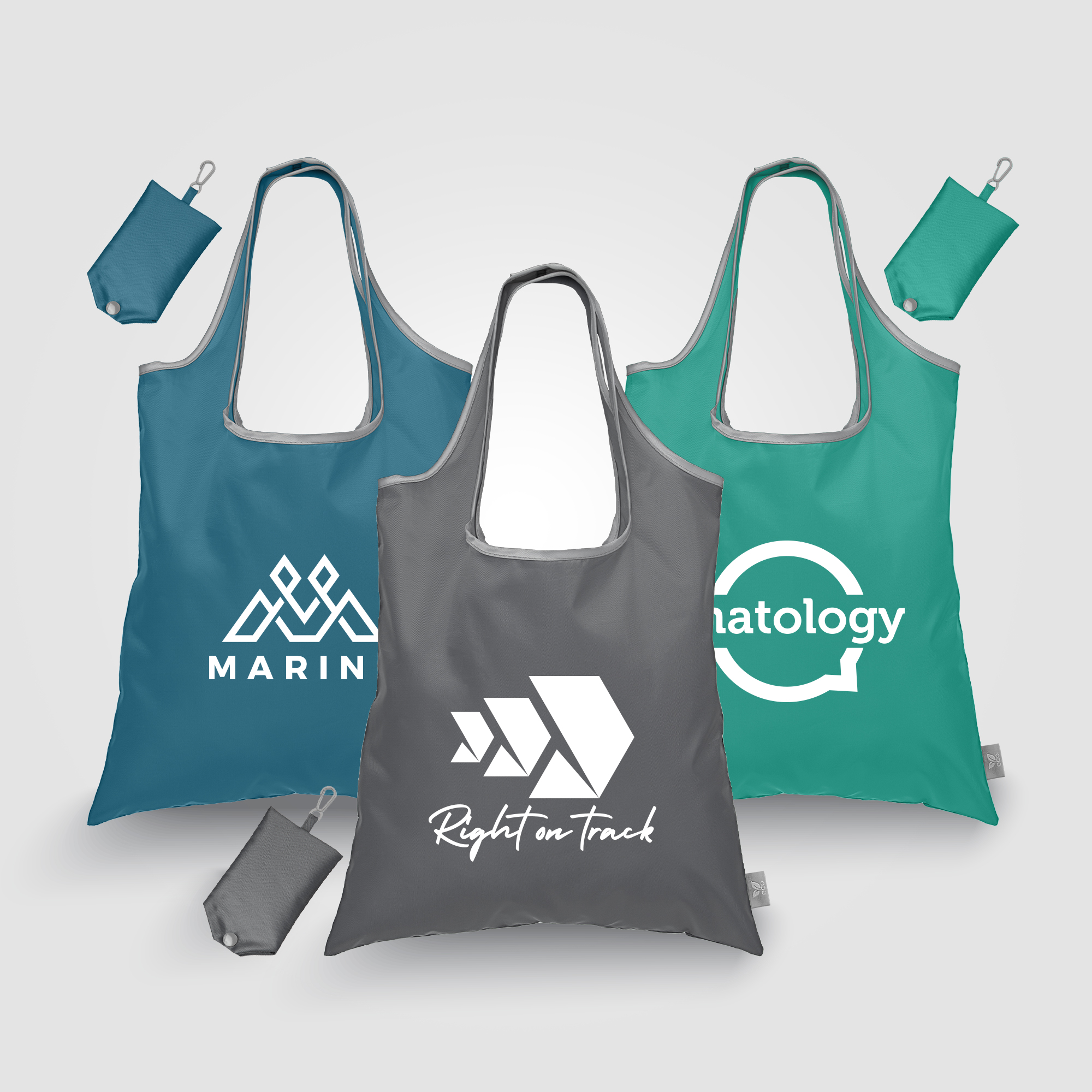 Santorini RPET - Recycled Foldaway Shopping Tote Bag 5