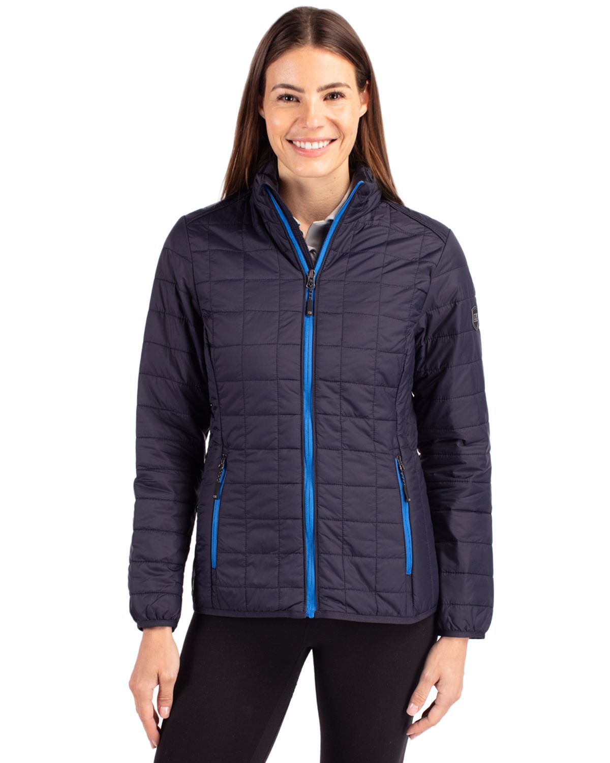 Cutter & Buck Rainier Recycled Insulated Puffer Womens Full Zip Jacket 103