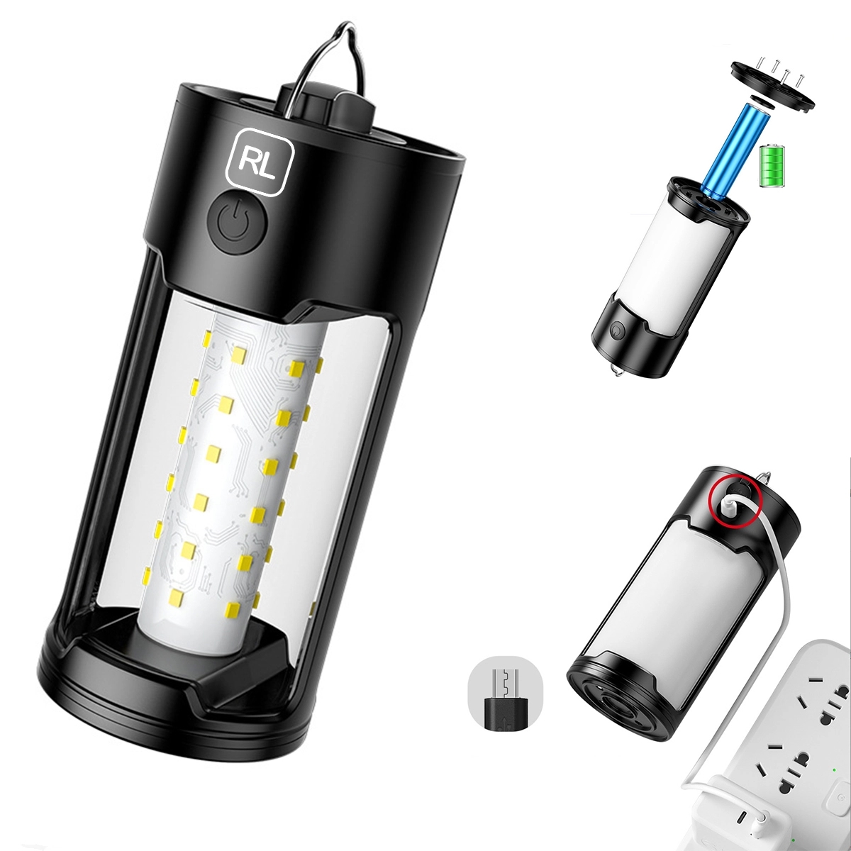 Led Retro Rechargeable Camping Lantern 2