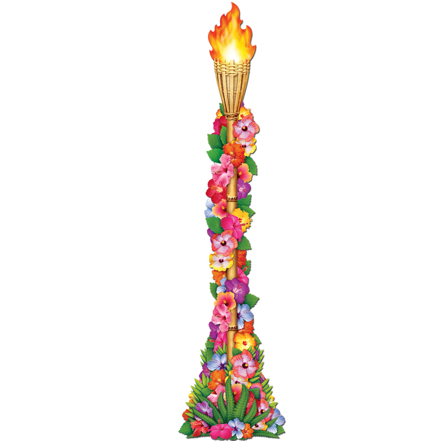 Jointed Floral Tiki Torch 1