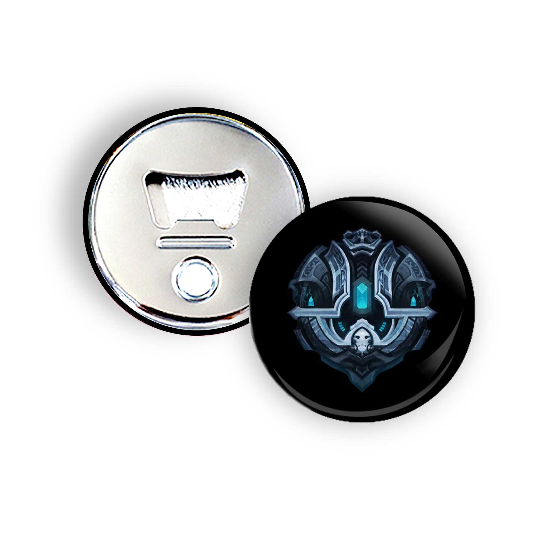 2 3/10" Tinplate Fridge Magnet Beer Bottle Opener 1