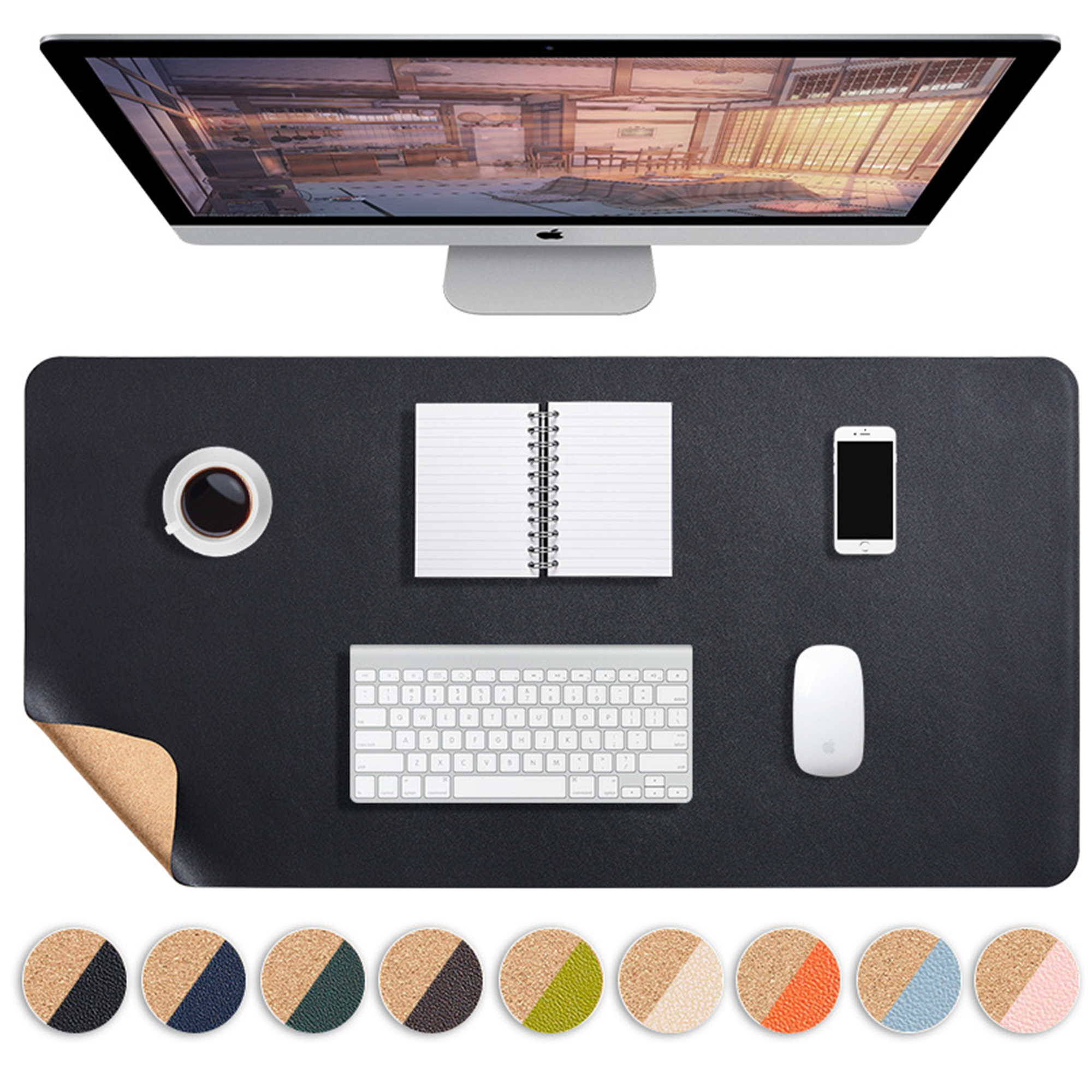 MOQ50 Double-sided Large Cork Desk Mat 3