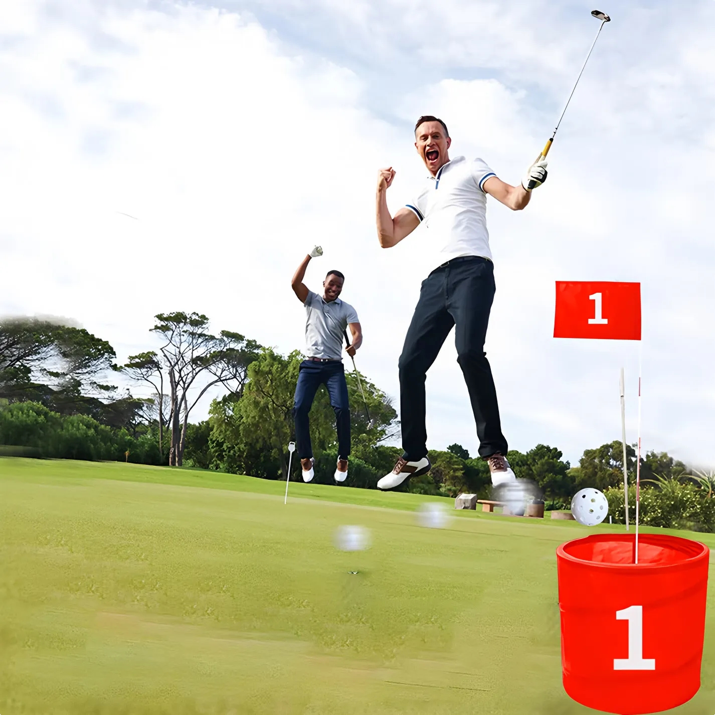 Wholesale Custom Golf Game Set Portable 3 Hole Backyard Golf for Family Parties 1