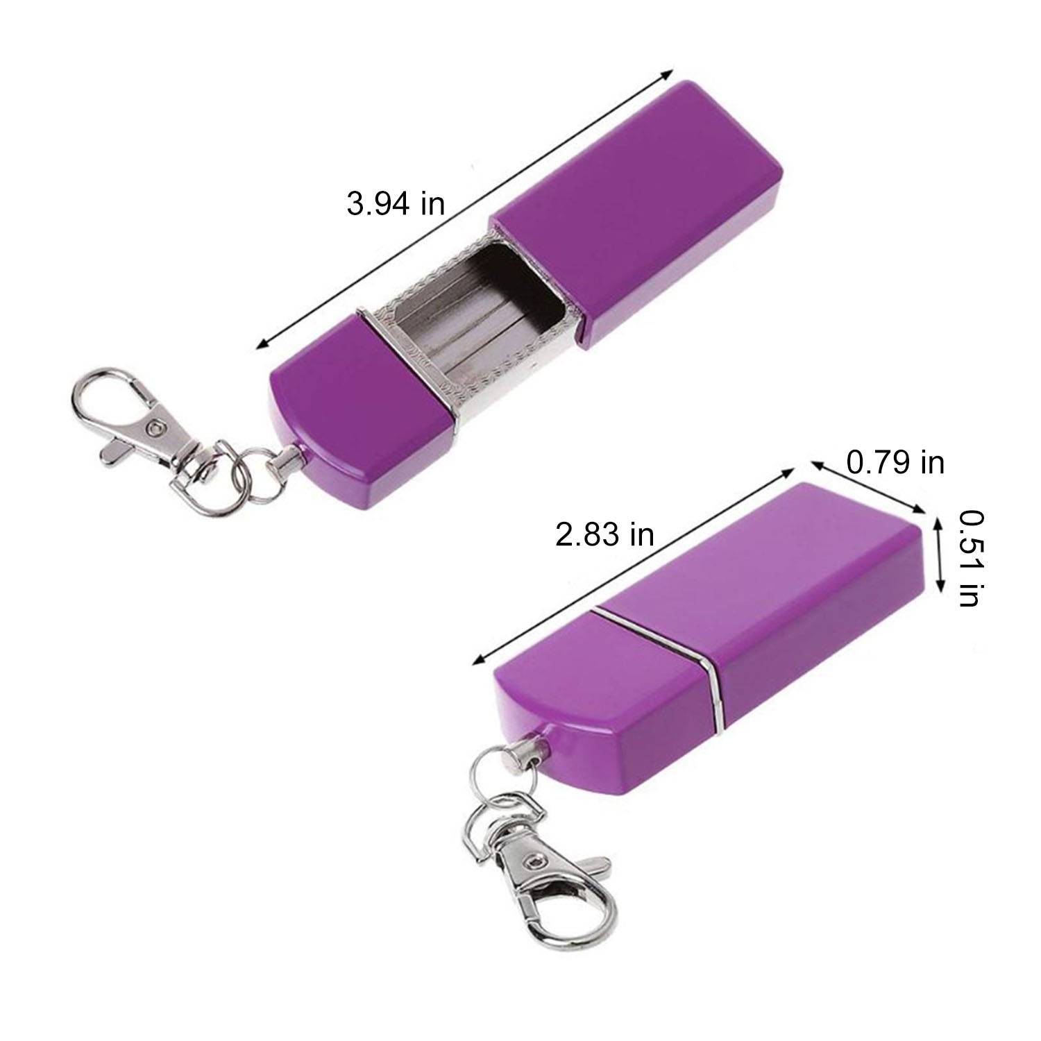 Portable Mini Metal Keychain Ashtray 5