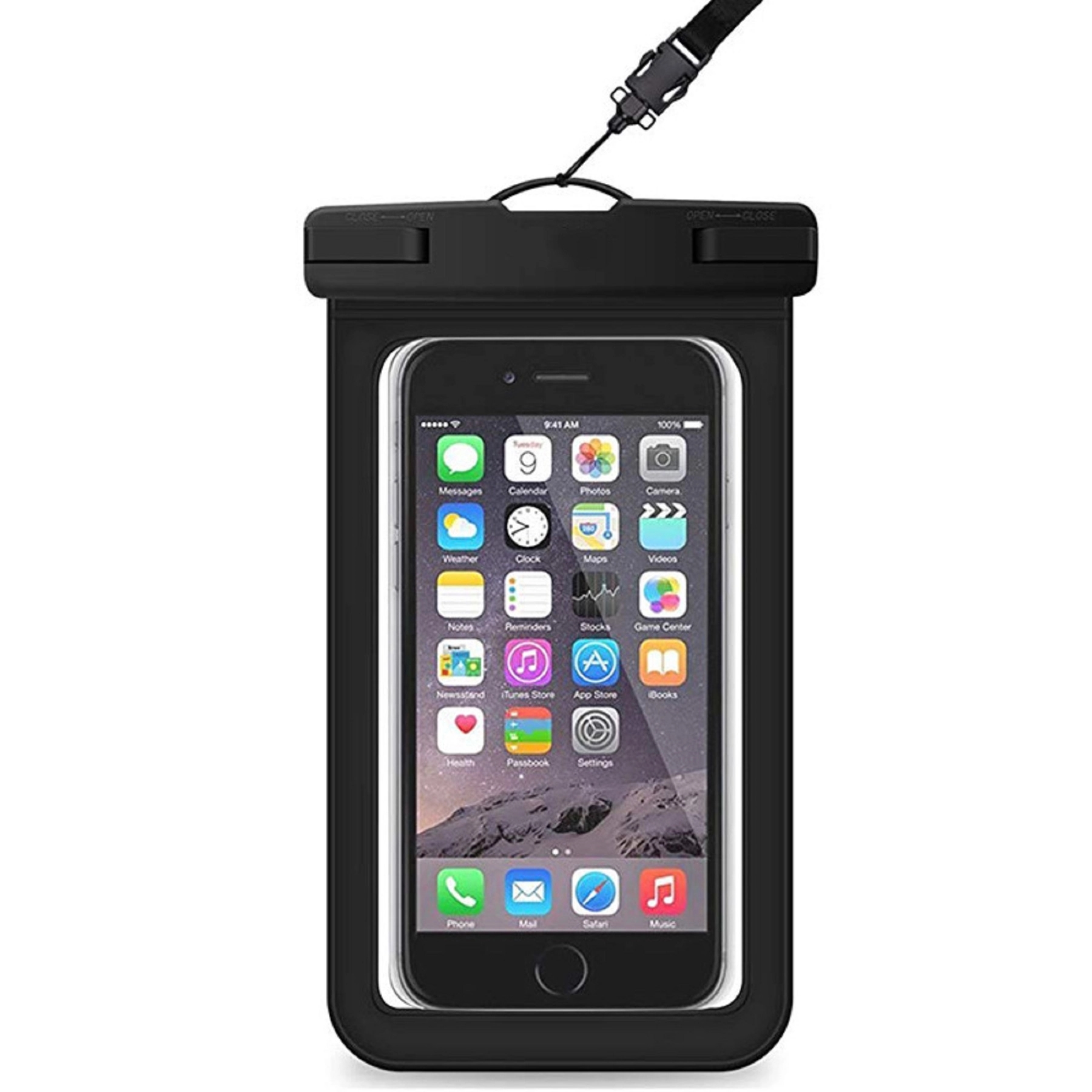 6" Waterproof Phone Bag with Lanyard 6