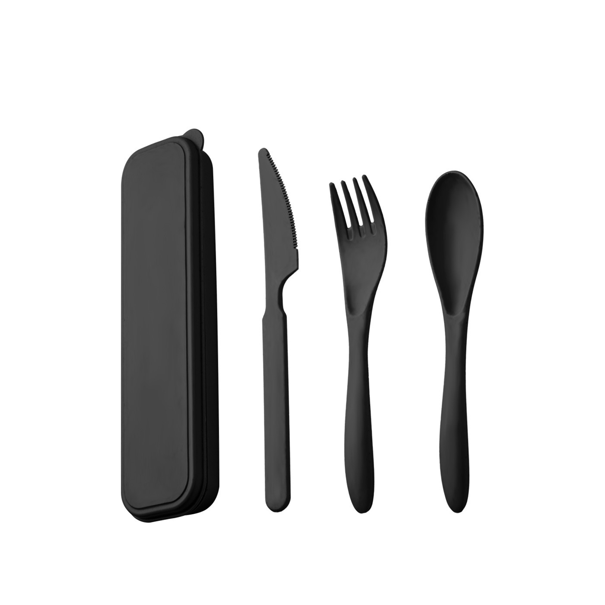 Wheat Straw Cutlery Travel Set With Carry Case 8