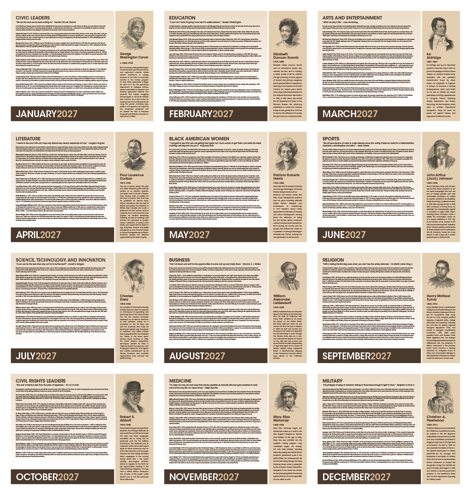 Triumph® Calendars African-American Heritage: Dr. Martin Luther King, Jr. Calendar 49