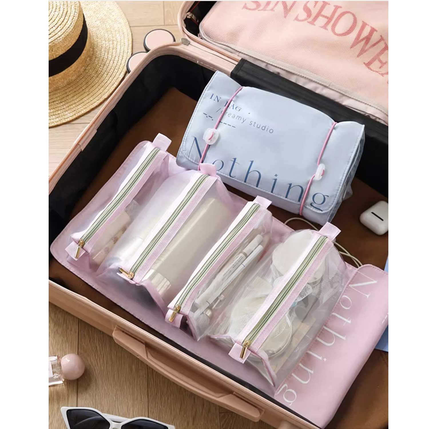 Large-Capacity Detachable Minimalist Foldable Makeup Bag 5