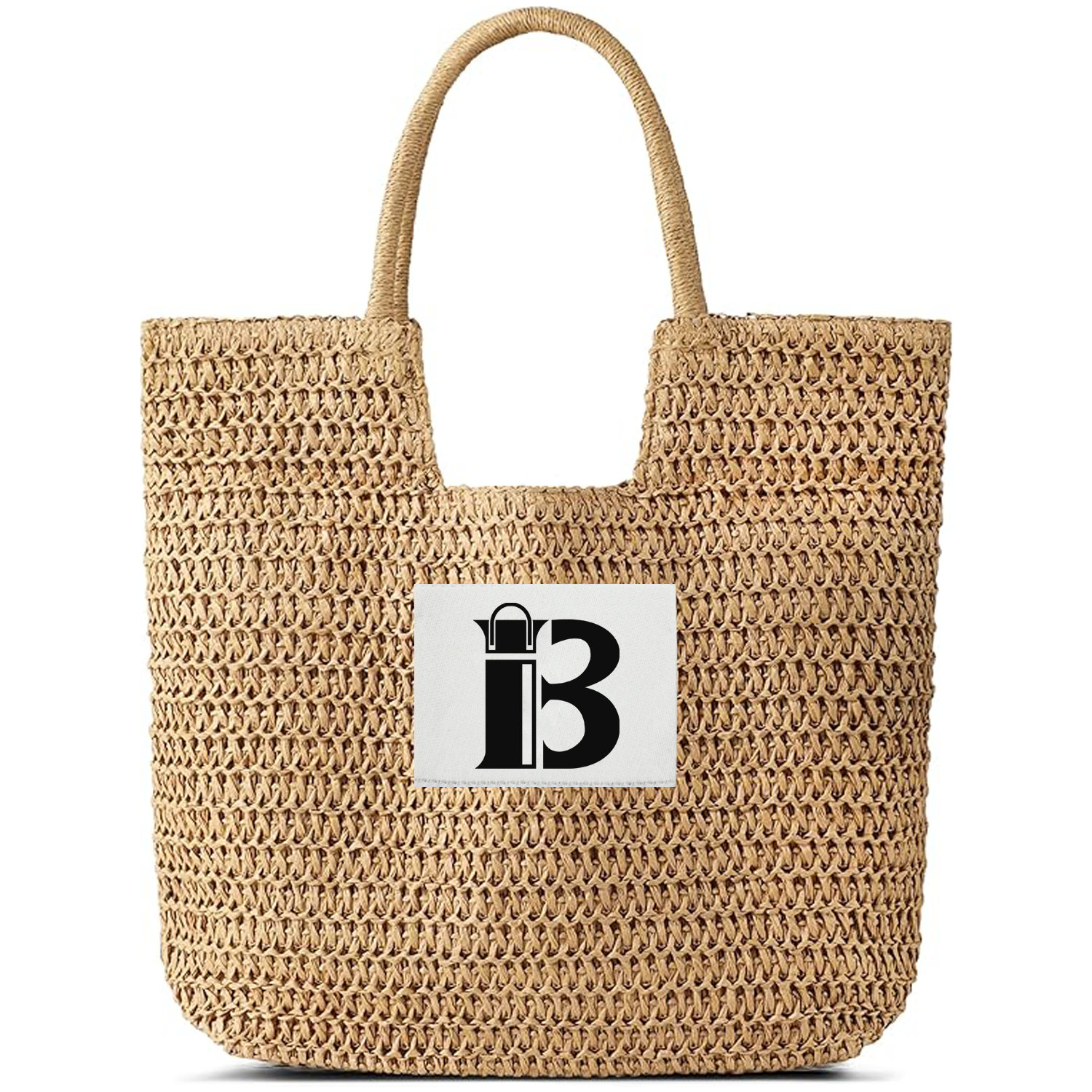 2025 Summer Straw Tote - Beach Bag, Handwoven & Spacious