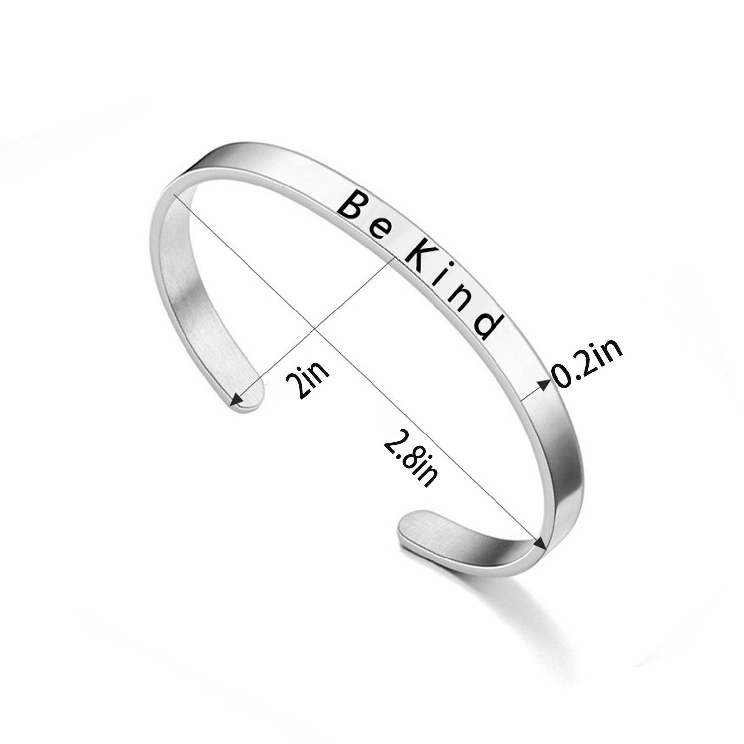 Be Kind Customized Engraved Bracelet 3