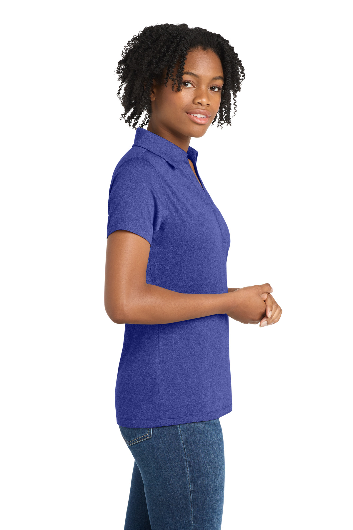 Sport-Tek® Ladies' Heather Contender™ Polo 50