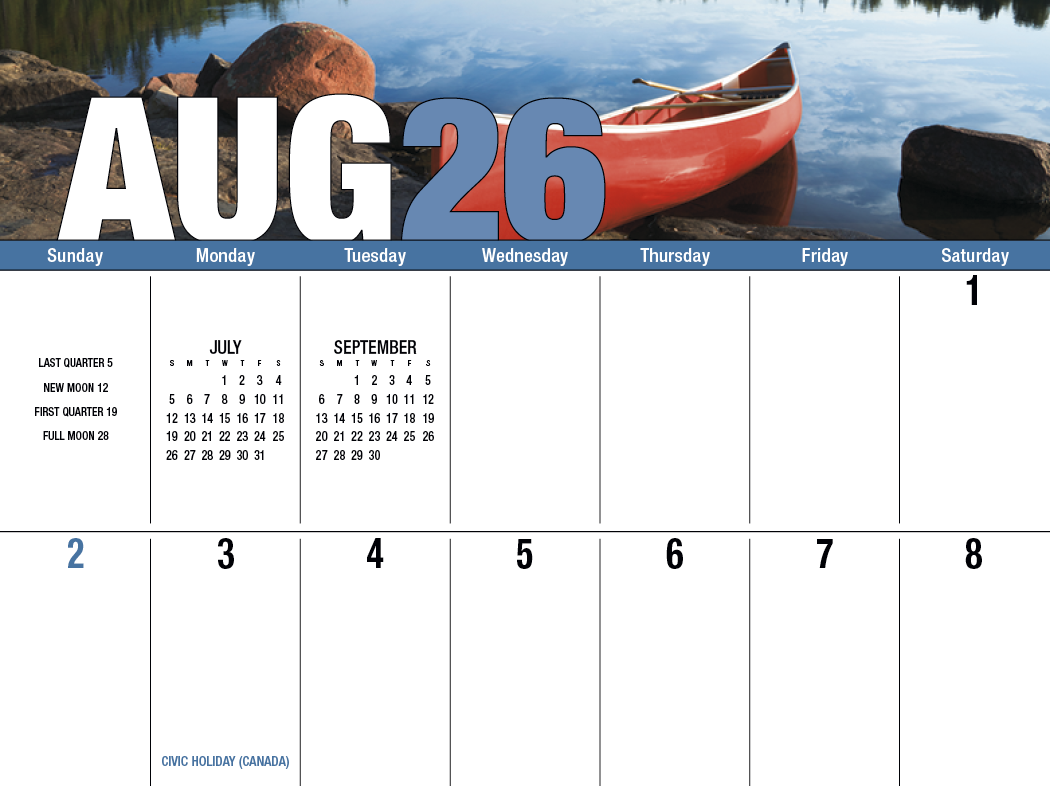 Good Value™ Seasonal Expressions Big Block - Stapled Calendar 8