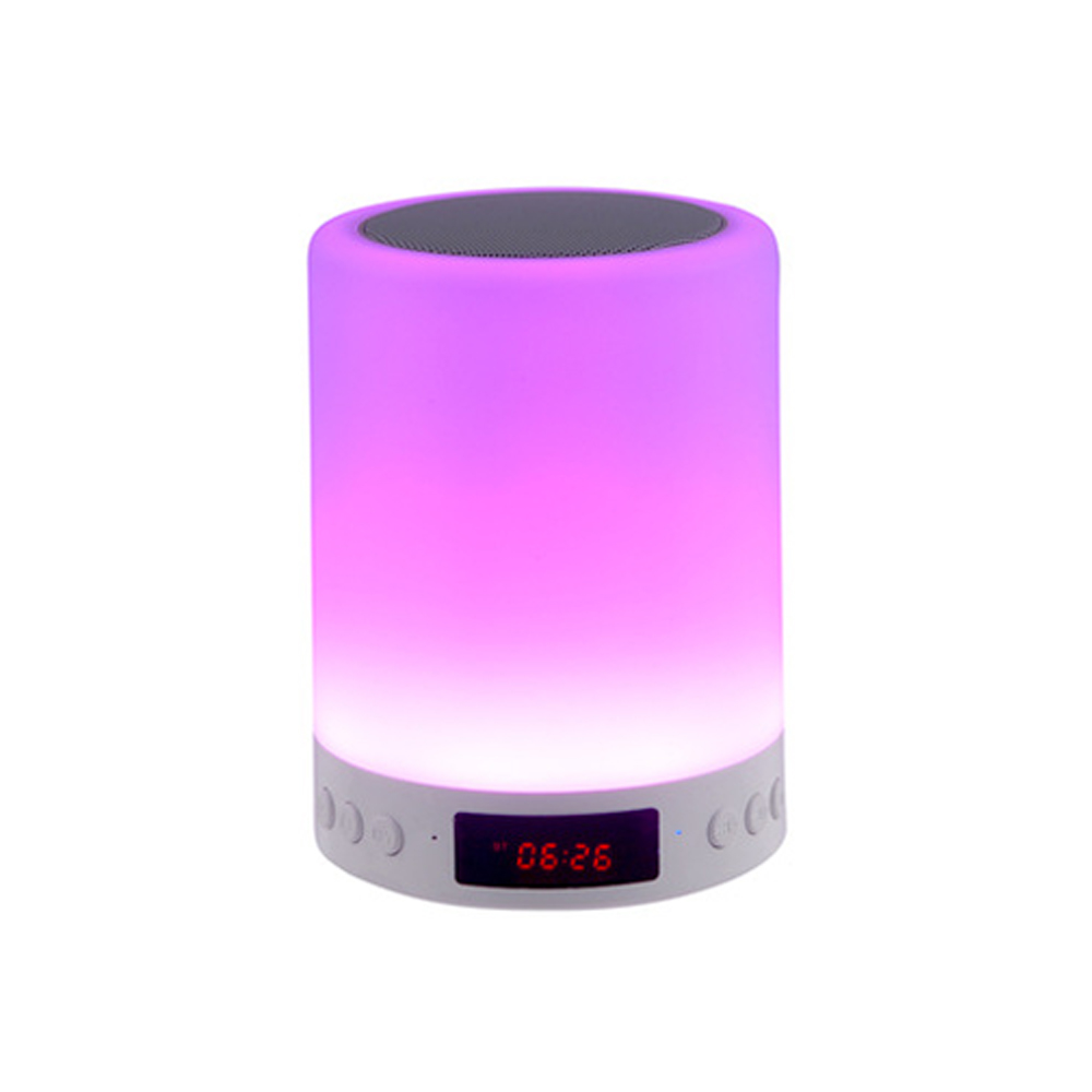 Night Light Wireless Speaker With Alarm Clock