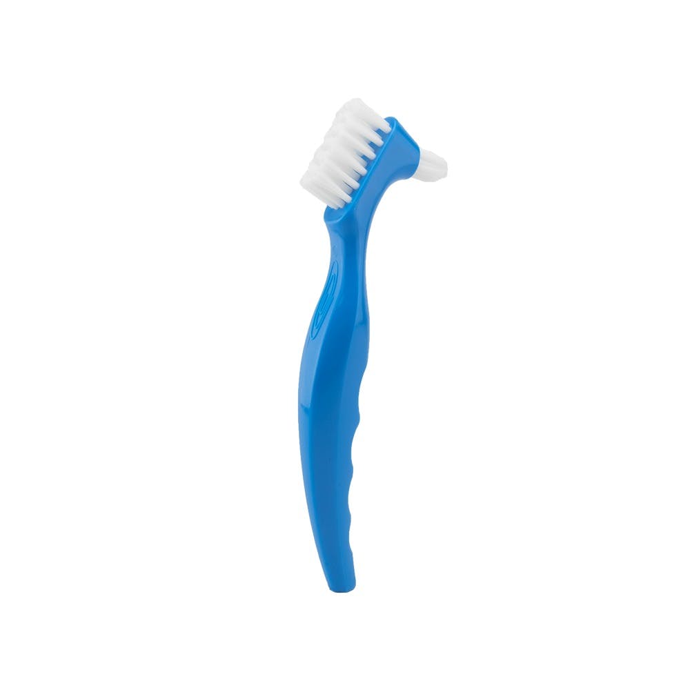 Deluxe Denture Toothbrushes - Assorted 4 Colors Extra Tufts 1