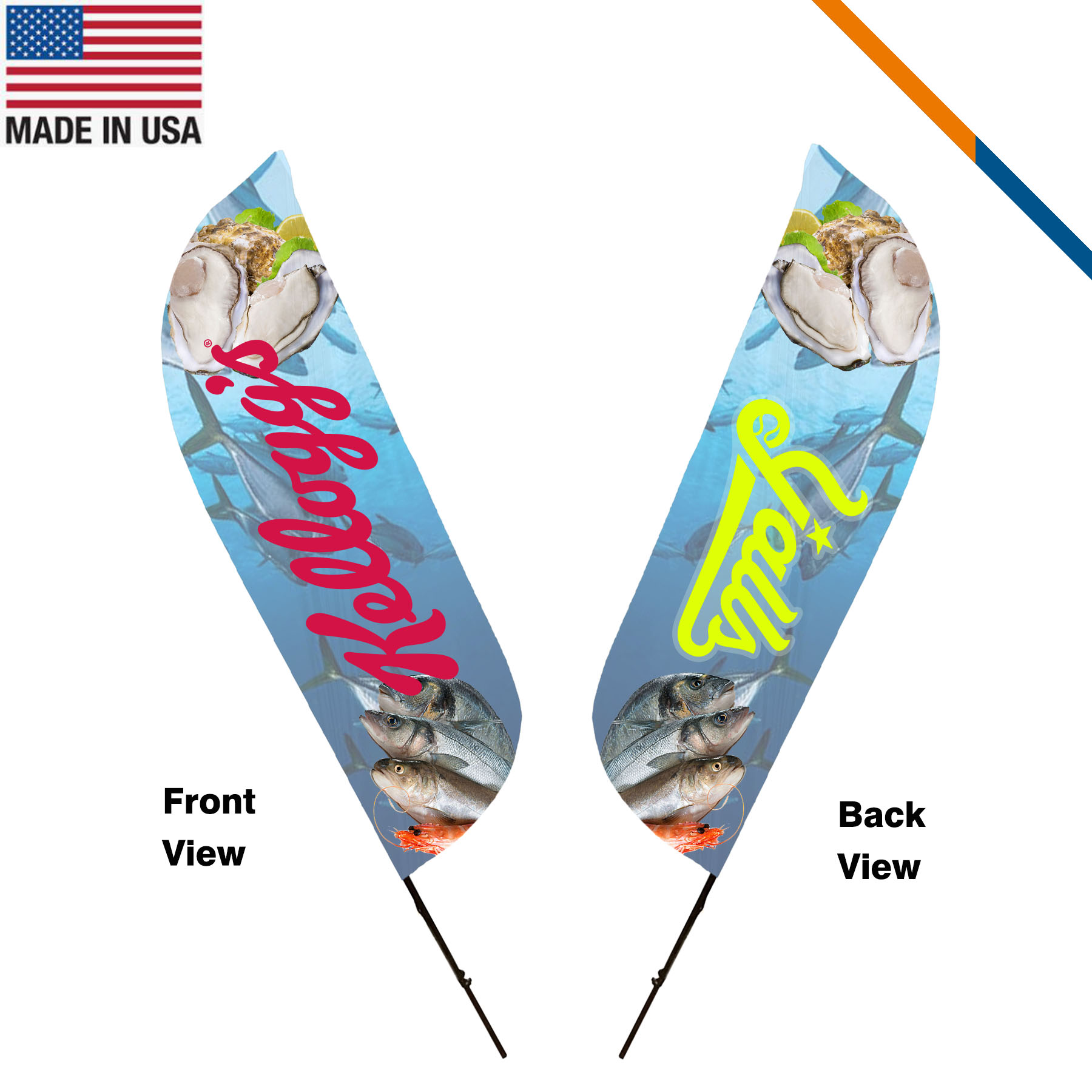 9' Dred Double-Sided Feather Flag 6