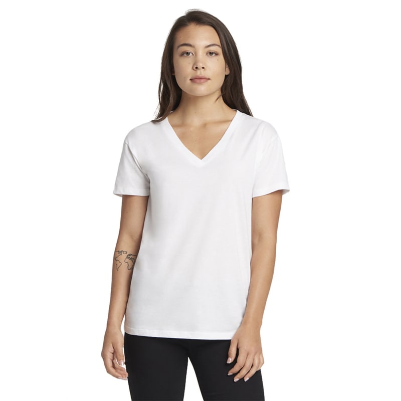 Next Level Ladies Relaxed V-Neck T-Shirt 4