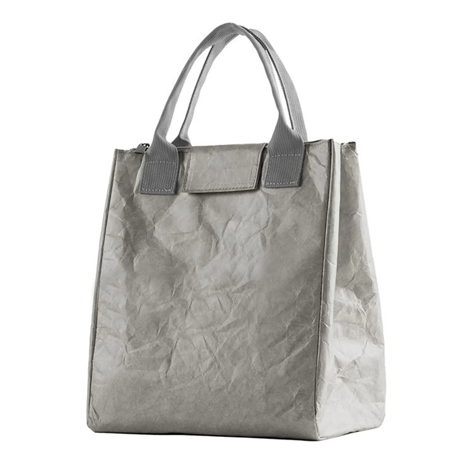 Paper Retro Waterproof Aluminum Foil Insulated Lunch Bag 8