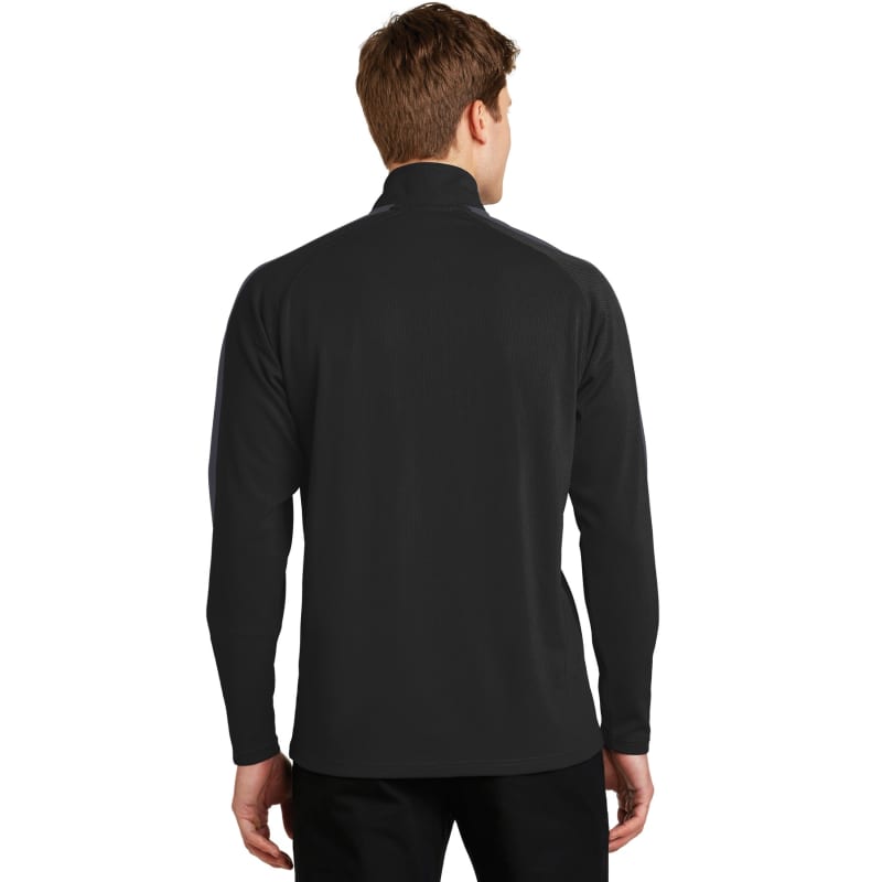 Sport-Tek Sport-Wick Textured Colorblock 1/4-Zip Pullover. 11
