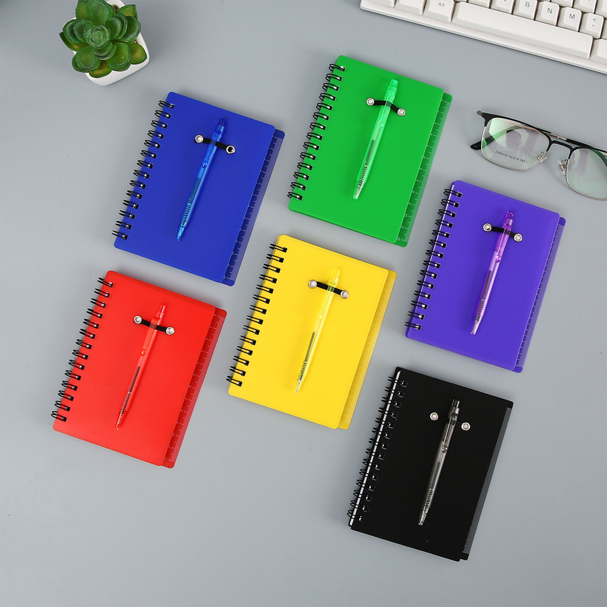 Spiral Notebook with Pen & Sticky Notes 3