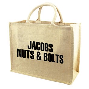 Large Jute Tote Bag, custom tote bag with logo imprint 1