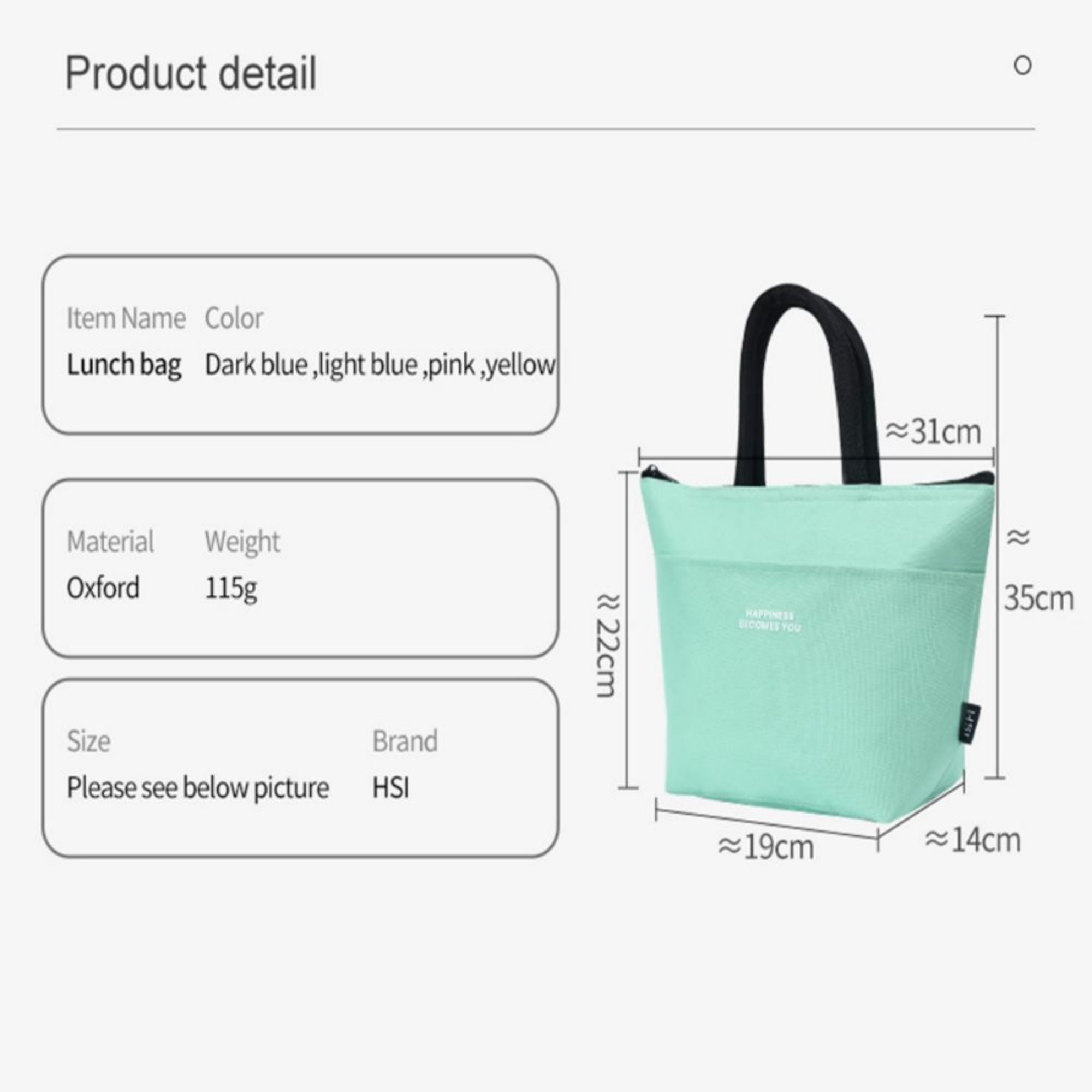 Cute Insulated Food Bag 2