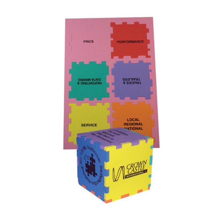 Foam Puzzle Cube 3" Color Mix 4