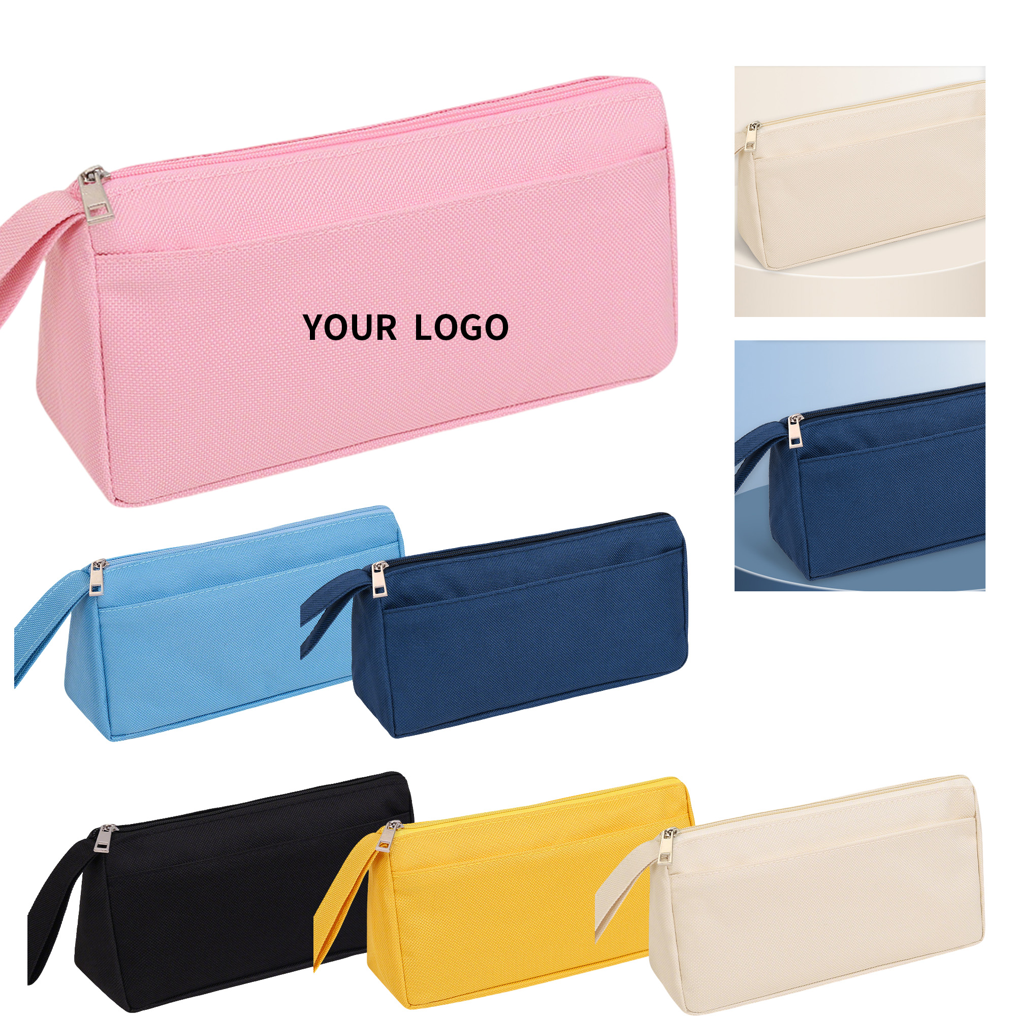 Oxford Fabric Zip Pencil Case 7.9 x 3.8 x 2" 5