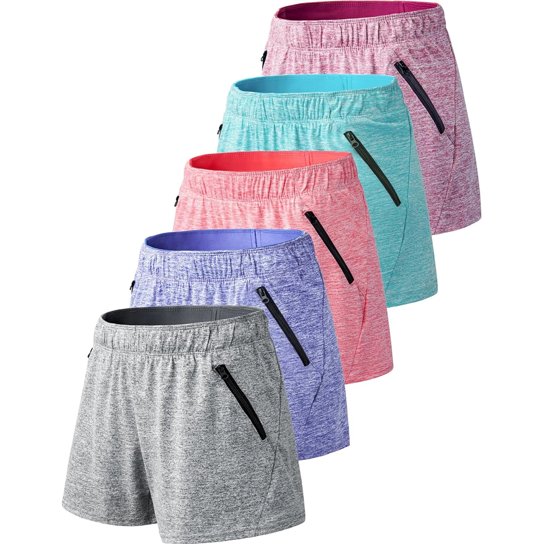 Womens Workout Gym Shorts Casual Lounge 8