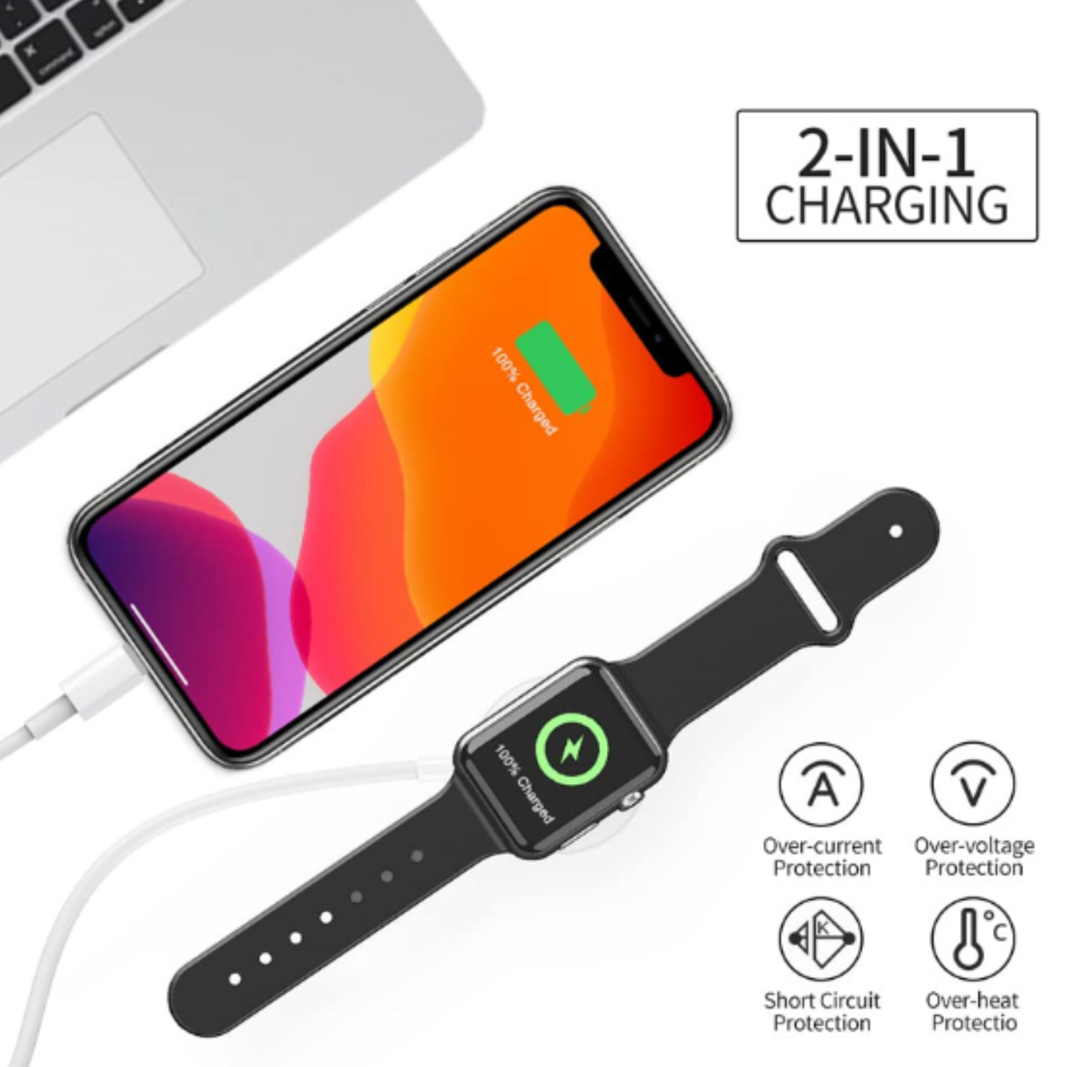 One For Three iWatch Charging Cable 4
