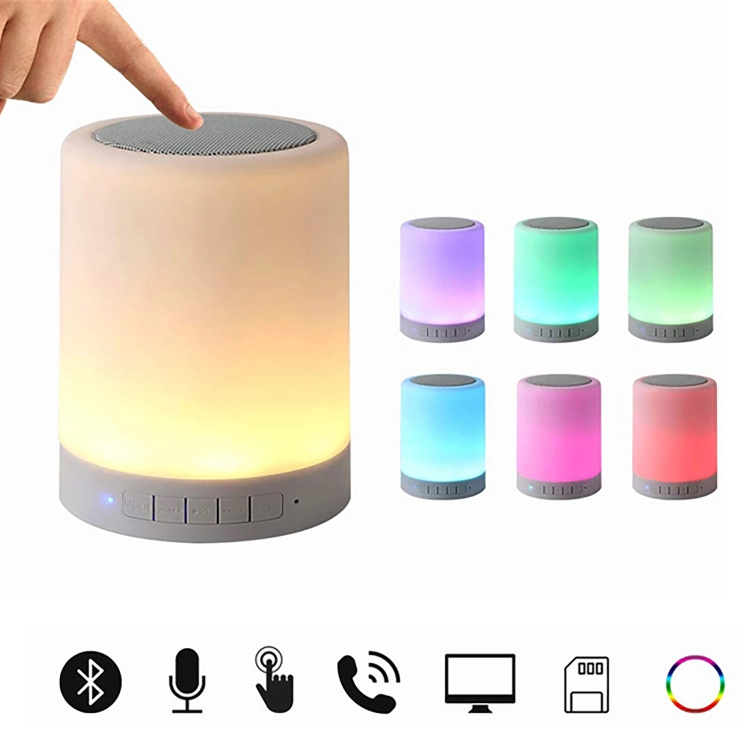 Elecstars Touch Bedside Lamp with Bluetooth Speaker 3