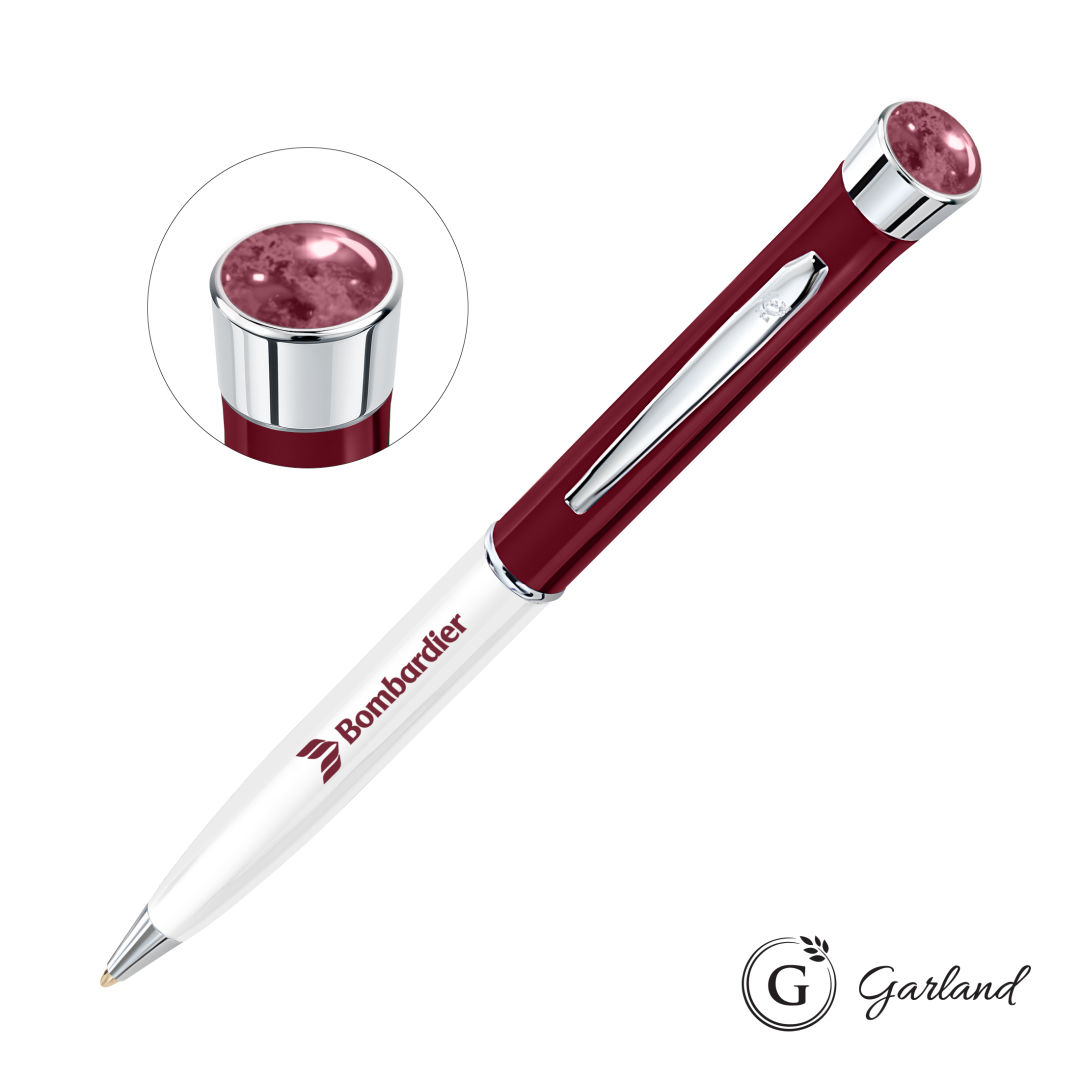 Garland® Patriot Aura Ballpoint Twist Pen - Chrome Accent 16