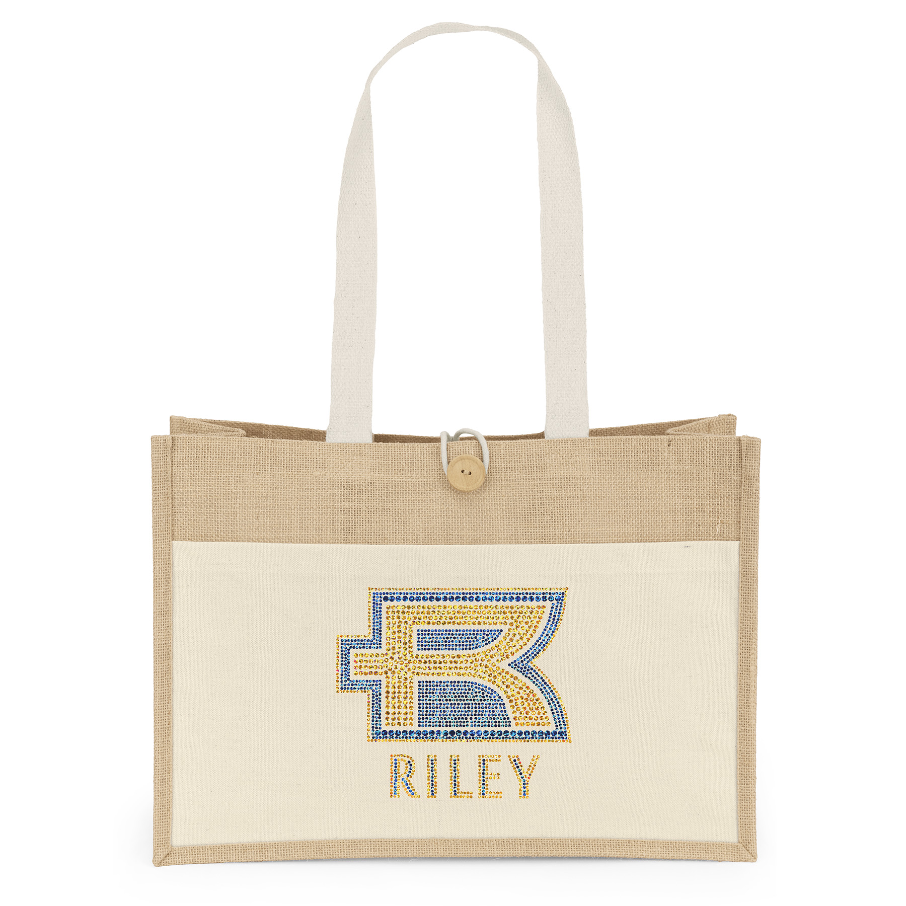 Riley™- Jute Tote - Sparkle