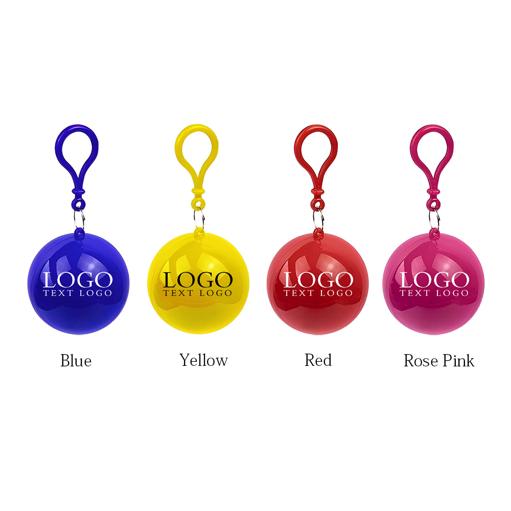 Keychain Ball Poncho Disposable Raincoat 10