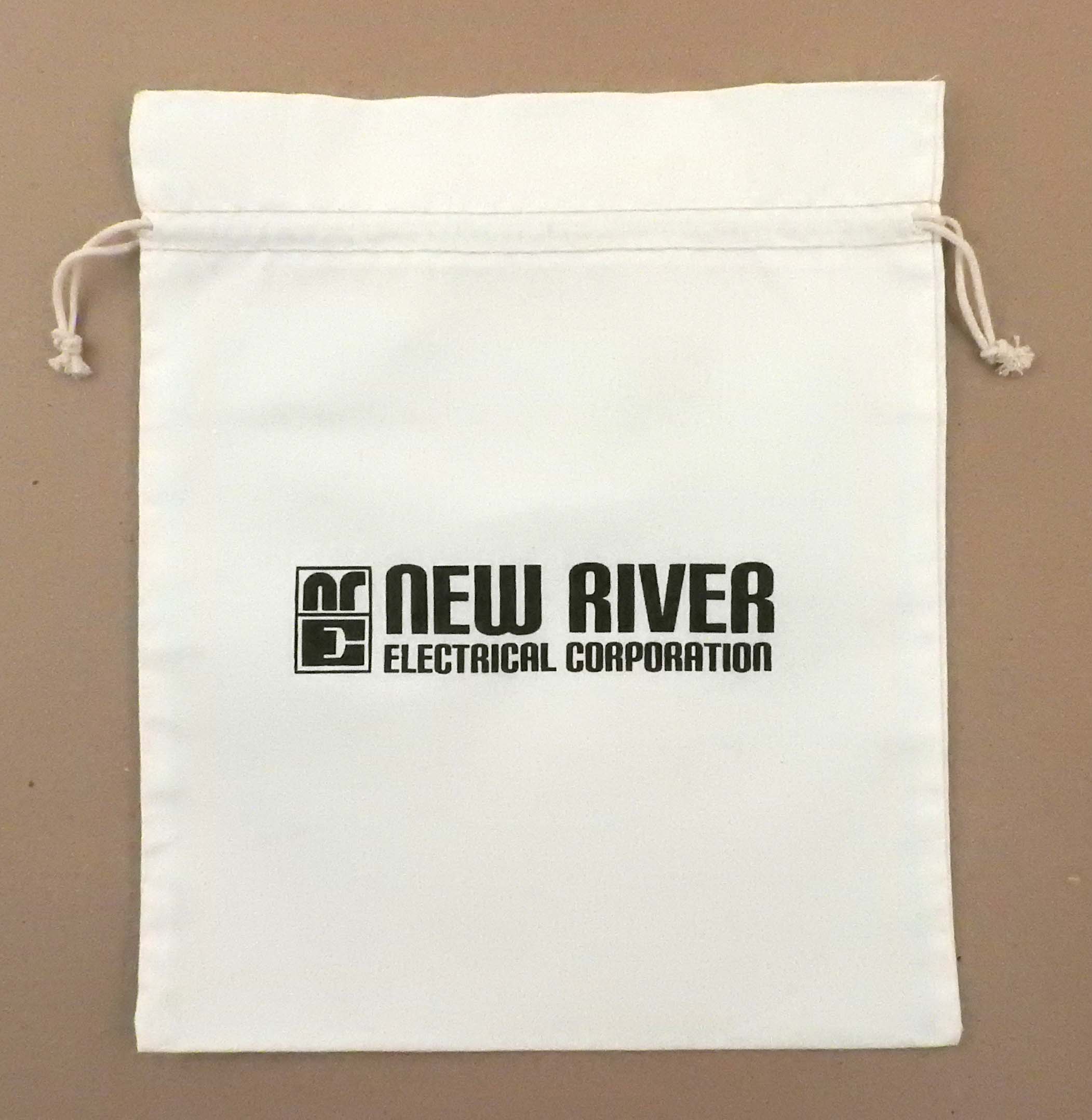 "Duplex" Cotton Double Drawstring Bag 10 x 12" 1