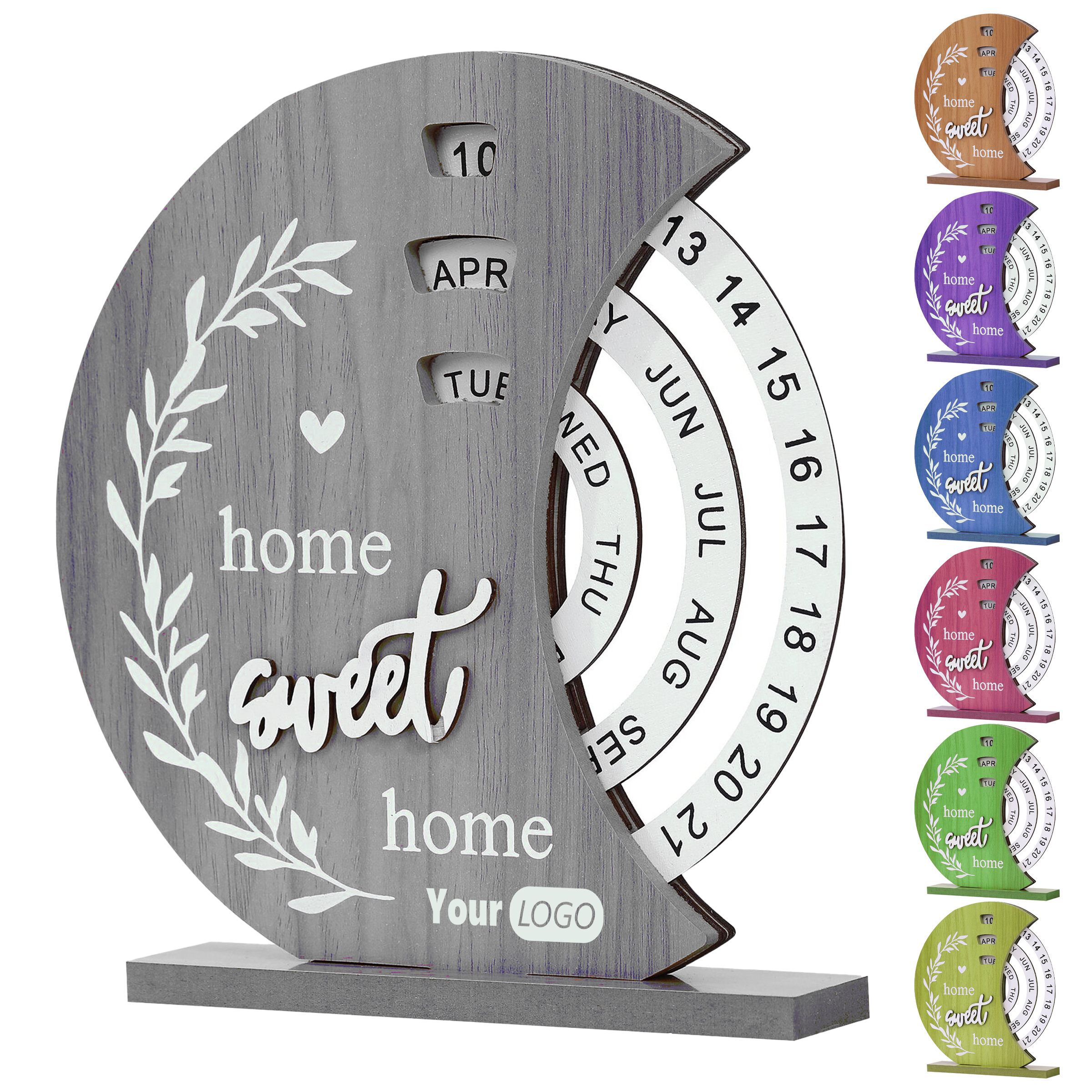 Wood Enchanting Home Decor Calendar 2